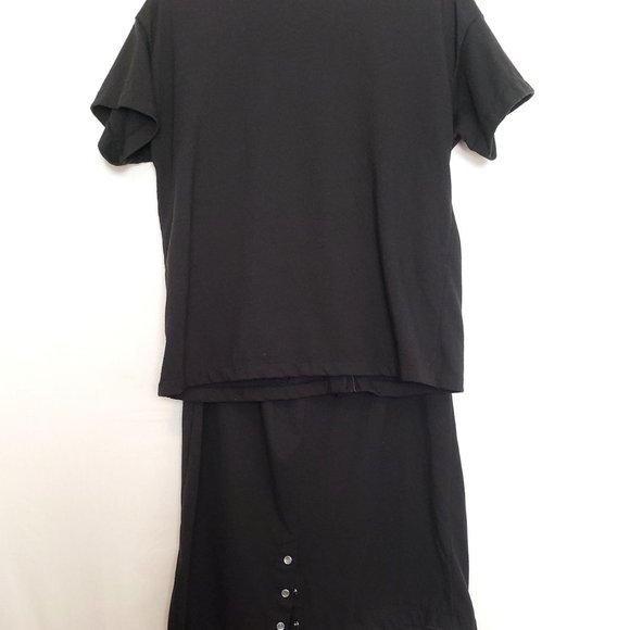 VTG Chance Encounters Pearl Snap Midi Skirt & Top 2Pc Size M - Picture 3 of 4